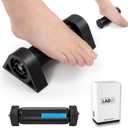 Premium Foot Roller with Cooling Gel Core - Plantar Fasciitis Relief - Portable and Deep Tissue Muscle Massage - Stabilized Urethane Wheels - Reflexology Tool