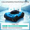 MT-VIKI H8 Cordless Robotic Pool Cleaner, Pool Vacuum Robot with 480 Min Runtime, Wall & Waterline Cleaning, App & Remote Control