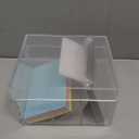 4x6 Index Card Holder Acrylic Index Card Organizer Clear Index Card Box Flash Card Holder with 5 Index Card Dividers Recipe Cards Holder Notecard Storage Box 150 Ruled Cards Stickers For Office Desk