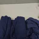 FUANGUI Bar Stool Covers Set of 4, Stretch Removable Bar Stool Seat Covers with Backs Slipcovers, Bar Chair Covers Square for Kitchen Dining Room Cafe (T-jacquard-navy)