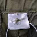 Spring&Gege Boys' Cotton Twill Flat Front Uniform Stretch Chino Shorts (13-14 Years, Light Olive Green)
