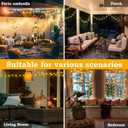 Heceltt 2 Pack Total 2000 LED Christmas Lights Outdoor,Green Wire Outdoor Fairy Lights Plug in Waterproof 8 Modes and Timer Memory Function for Xmas Wedding Party Holiday Patio Decor (Warm White)