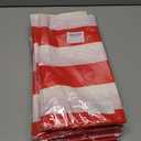 8 x 3 Pack Red and White Striped Plastic Tablecloth 54 x 108 Inch | Disposable Waterproof Red Striped Table Cloths for Carnival Circus Holiday Party Picnic Birthday Festival Decor
