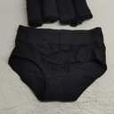 Molasus Women's Cotton Underwear High Waisted Full Coverage Ladies Panties (Regular & Plus Size) (Medium, Black-5pack)