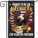3 x Unique America Garden Flag - Independence Memorial Day Decorations, 250 Years Anniversary USA Patriotic Flags with Eagle Design, 1776-2026 Garden Flags for Outside, Double-Sided Freedom Yard Sign