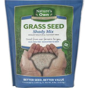 Mountain View Seeds Natures Own Shady Mix Grass Seed, 8-pounds