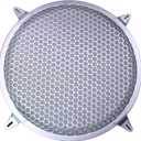 1 Pcs 12 Inch Speaker Grills Subwoofer Grill Waffle Grill Guard Protector Covers with Mounting Screws ABS Mesh Round Subwoofer Speaker Cover (Silver)