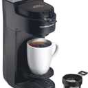 Hamilton Beach The Scoop Single Serve Coffee Maker & Fast Grounds Brewer for 8-14oz. Cups, Brews in Minutes, Black (47620), Next Gen