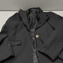 Meikulo Girls Blazers Kids Lapel Long Sleeve Open Front Solid Blazer Jacket with Pockets (10-12 Years, Black)