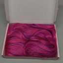 LOSMOEER Rose mixed Purple Wig with Bangs Short Wavy Wigs for Women Shoulder Length Curly Bob Wigs Heat Resistant Synthetic Wigs for Halloween Cosplay Daily Party Use (14 Inch)