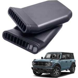 TOPINSTALL 2025 Rear Seat Vent Extender Compatible with 2021-2025 Ford Bronco 4 Doors, Warmer Winter Plug-in Air Vent Deflectors for Rear Seat Passenger 2PCS (Fit for OEM & Regular Floor Mats) TOPINSTALL 2025 Rear Seat Vent Extender Compatible with 2021-2025 Ford Bronco 4 Doors, Warmer Winter Plug-in Air Vent Deflectors for Rear Seat Passenger 2PCS (Fit for OEM & Regular Floor Mats)
