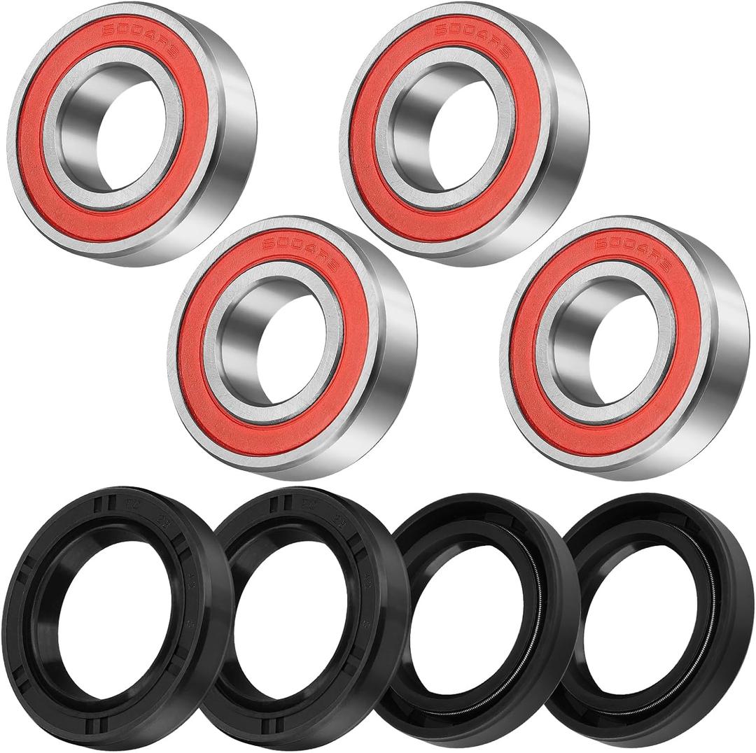 Front Wheel Hub Bearings Seals for Honda Recon 250 TRX250 1997-2022 Rancher 350 2x4 2000-2006 TRX200 1990-1997, OEM# 91053-HC4-003 91053-HC4-000 91257-KA3-711