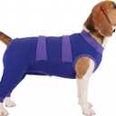 Lelepet Dog Surgery Recovery Suit for Rear Legs, Soft Dog Pants to Prevent Licking, Adjustable Long Sleeve Pet Onesie Pajamas for Dogs, Cone Alternative Leg Sleeve Bodysuit for Dogs After Spay/Neuter L