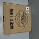 Spsyrine Faux Rattan Plastic Rustic Charger Plates, Set of 6 Elegant Round Plate Chargers for Dinner, Decorative for Events and Parties. (Plaid) (Brown)