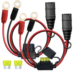2 Pack GC002 X-Connect fit for NOCO Battery Charger Accessories, M6 (1/4in), XL Eyelet Terminal, Smart Batteries Trickle Charger Cable