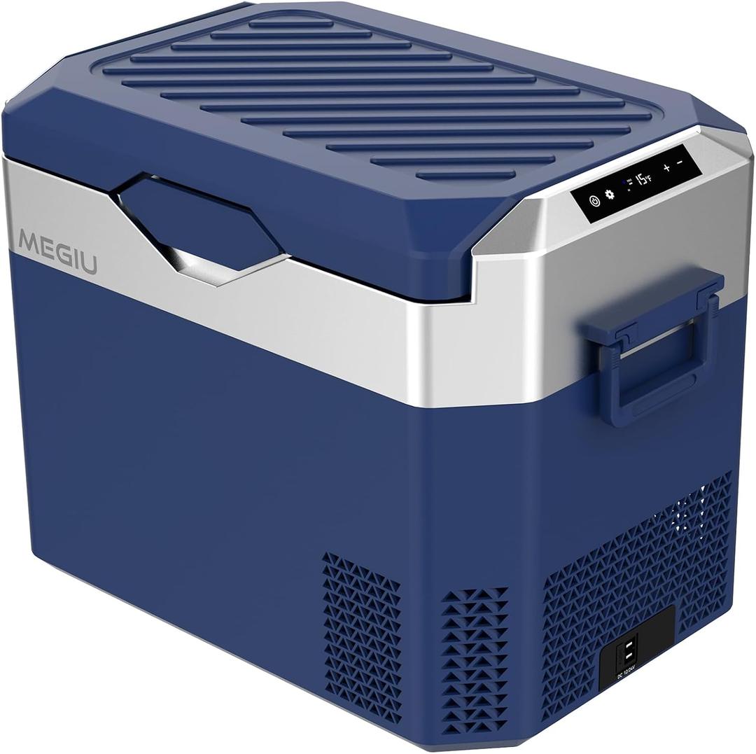 Megiu Car Fridge Portable 12V Refrigerator 32 Quart 12 Volt Freezer Compressor Cooler 12V/24V DC 110240 V AC for Truck Van RV Camper SUV and Home Use