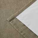 Vision Home Brown Linen Full Blackout Curtains 90 inch Long for Bedroom Living Room Darkening Soundproof Window Panels Thermal Insulated Rod Pocket Back Tab Neutral Drapes 56" Wx90 Lx2