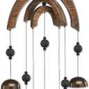 Sunset Vista Designs 92694 Arch Bell Metal and Wood Wind Chime, Medium Stained