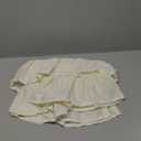 VHC Brands Country Kitchen Curtains Rod Pocket Farmhouse Burlap Antique White Ruffled Valance 16" x 60"
