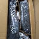 Ergonomic Office Chair with High Back Headrest, PU Leather Executive Desk Chair - Padded Flip-Up Armrests, Lumbar Support, Swivel Computer Chair for Home Office & Gaming, Black