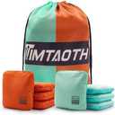 Timtaoth Dual Sided Corn Hole Bags Professional Cornhole Bags Set of 8 Regulation Corn Hole Bean Bags Slick and Stick
