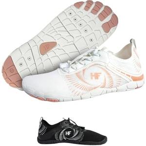 Hike Footwear HF Active - Ergonomic Design Pain Relief Barefoot Hike Shoes for Women Men | Flexible Wide Toe Box, Lightweight Boots | Quick Dry Water Shoes for Walking, 8-8.5 Wide Women/6-6.5 Wide Men, White