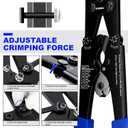Wire Rope Crimping Tool Kit, Built-in Cutter Swaging Tool, Crimping Loop sleeve from 3/64-inch to 1/8-inch, for Aluminum Oval Sleeves, Double Sleeve