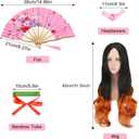 MEEZY 13 Pcs Japanese Anime Kimono Outfits Halloween Cosplay Costume for Adults (Black)