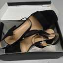 mysoft Women's Chunky Block Low Heels Open Toe Ankle Strap Heeled Sandals Comfortable Square Toe Wedding Party Dress Pump Shoes (8.5)