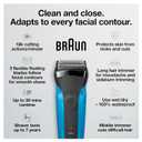 Series 3 3010s Wet & Dry Electric Shaver for Men/Rechargeable Electric Razor, Blue