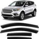 in-Channel Rain Guards Fit for Ford Escape 2020 2021 2022 2023 2024 2025 2026, Side Window Wind Sun Deflectors, Durable 2020-2026 Escape Window Rain Guards Black 4PCS