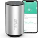 Life Basis Radon Detector for Home Basement, Smart Radon Monitor Fast Capture of Fluctuating Levels, Radon Tester Short & Long-Term Monitoring with Alert Notifications - Connected Mobile App & WiFi