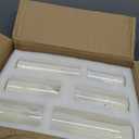 24-Pack Ivory Pillar Candles (2''X3,4,6) & 24-Pack Glass Cylinder Vases(2.6''X5,6,8),Hurricane Candles,Wedding Centerpiece Decor Set-Mixed Heights for Table, Proposal, Event.