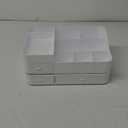 MIUOPUR White Makeup Organizer for Vanity, with 3 Drawers, Large Capacity, Ideal for Make up, Cosmetic, Skin care, Suitable for Bathroom Counter, Dressers, Desk