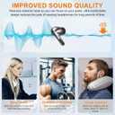 KASOTT Best Memory Foam&Silicone Hybrid Ear Tips for Samsung Galaxy Buds3 Pro,Double Layer Anti-Slip,Ultra-Comfort,Better Noise Cancellation,Fit in The Charging Case,3 Pairs (Black Orange, M)
