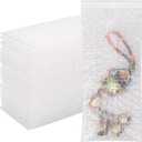 70Pack Self-Seal Bubble Out Bag Pouches 4 x 8 Inch Small Bubble Pouches Bags, Double Walled Bubble Cushioning Bags, Self-Sealing Protective Wrap Cushioning Bags for Shipping, Packing, Moving