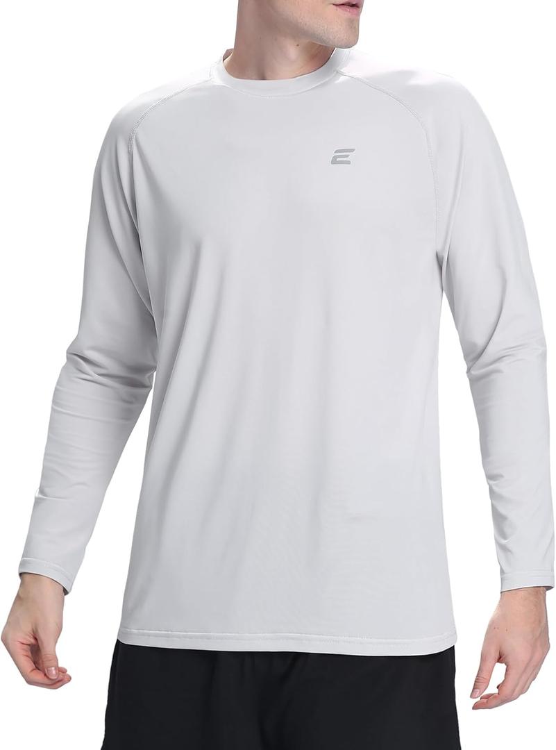 Men's UPF 50+ Sun Protection Shirts UV SPF Long Sleeve Rash Guard Fishing Swim Shirt Quick Dry (XXXL)