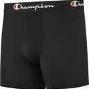 Champion Men's Performance Boxer Brief- 5 Pack (Medium, Black)