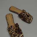 Soda Knit ~ Women Square Toe H-Band Flat Slide Sandals, Size 8