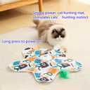 Cat Toy Hide and Seek Interactive Cat Toy - Rechargeable Automatic Feather Wand with Bird Squeaky for Indoor Cats Increase Battery Capacity, cat Feather Toy with 2 cat Wands (Colorful)