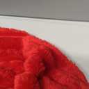 MIULEE Red Fleece Throw Blanket for Couch 300GSM Super Soft Lightweight Plush Striped Blanket, Christmas Warm Cozy Breathable Ribbed Flannel Throws for Bed/Sofa, 50"x64"