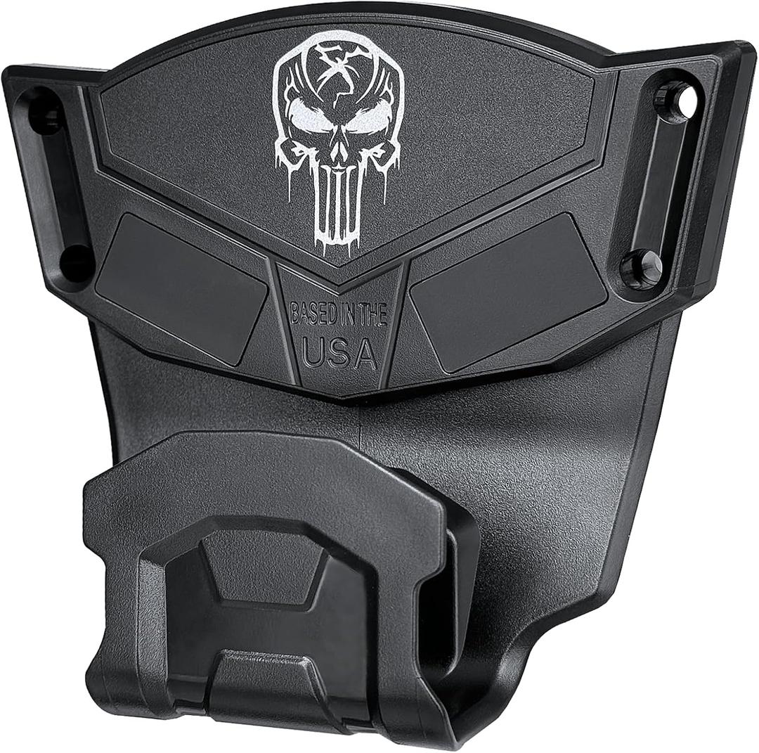 Gun Magnet Mount with Trigger Guard, Magnetic Car Gun Holster Hold up to 15LBS, Gun Magnet with Heightening Design Make it Easier to Get The Gun