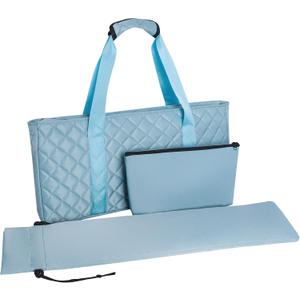 Jongyance Empty Mahjong Bag(Blue) with A Mahjong Tile Bag And A Rack Bag, Mah-jongg Carrying Bag, Mahjong Accessory, 20.5 x 3.1 x 10 inches