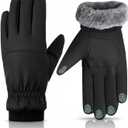 Winter Gloves for Men and Women Waterproof Touchscreen Warm Fleece Gloves  Windproof Anti-Slip Ski Gloves for Cold Weather Outdoor Activities (X-Large, Black)