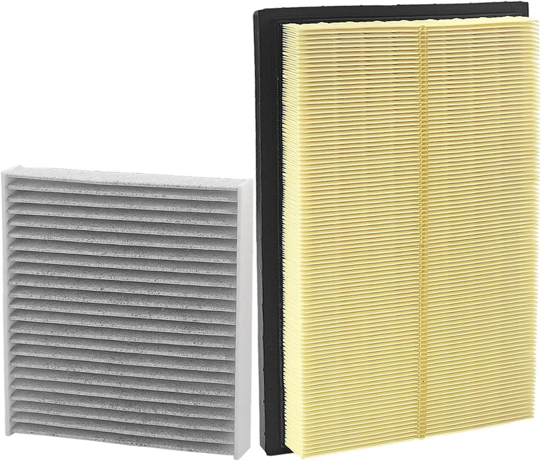 Cabin Engine Air Filter Kit Compatible with Toyota Lexus Vehicle 2018-2025 Camry, Corolla, Highlander,RAV4, Sienna, Venza, Avalon, ES250, ES300h, UX200, RX350h Replaces# 17801-77050, CA12289, CF12157