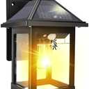 Nodfens Solar Wall Lanterns Outdoor with 3 Modes, Wireless Dusk to Dawn Motion Sensor LED Sconce Lights IP65 Waterproof, Exterior Front Porch Security Lamps Wall Mount Patio Fence Decorative
