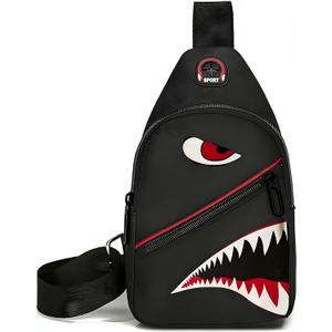 WRLDMCWLQ Shoulder Sling Crossbody Casual Chest Bag For Travel Sports Running Hiking