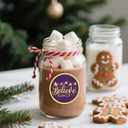 2 x Christmas Stickers for Envelope Seals Cards Making Crafts 2 Inch Round Happy Holiday Christmas Label Card Vinyl Stickers for Mailing Baked Goods Gifts Decorative Bag (ho168)