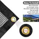 40% Shade Cloth for Plants, 14X20Ft Greenhouse Shade Cloth, Plant Shade Cover from Sun, Outdoor Mesh Tarp for Garden, Vegetables, Flowers, Potted Plants Heat Protection.