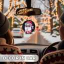 67 Funny Christmas Ornament  67 Meme Black Santa Says Six Seven Acrylic Ornament, Teen Slang Meme Xmas Tree Decor, Viral for Gen Z Teen Boys Girls